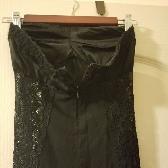 Top and bottom deep black lace dress - Picture 2 of 7